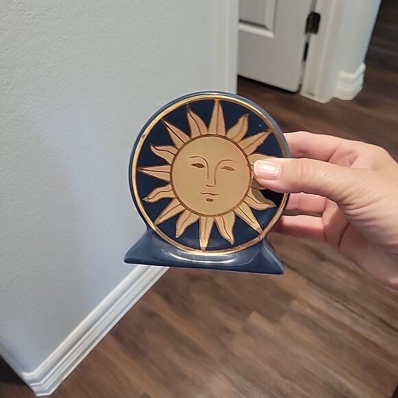 Vintage Spring maid Springmaid Celestial Bathroom Accessory 3pc Sun Moon Stars - Picture 4 of 16